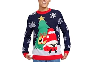 Tipsy Elves Ugly Christmas Sweaters for Men - Colorful and Funny Men's Christmas Sweaters - Hilarious Holiday Pullovers