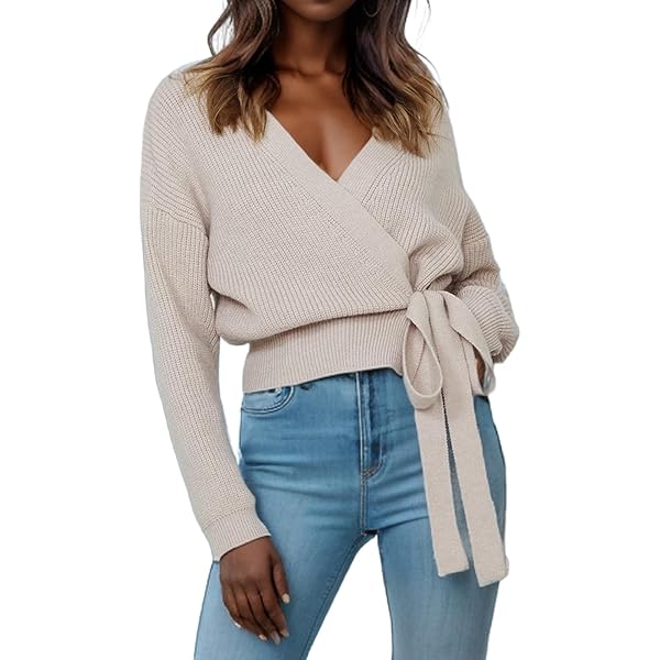 Amazon.com: Women's Low Cut U Neck Oversized Sweater Casual