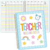 Fancy Land Grade Book, Attendance Book for Teachers, Teacher Record Book | Teacher Roll Book, for Elementary Teachers, for Middle School Teachers, Classroom Office Supplies, 8-1/2 x 11 inch, Pastel