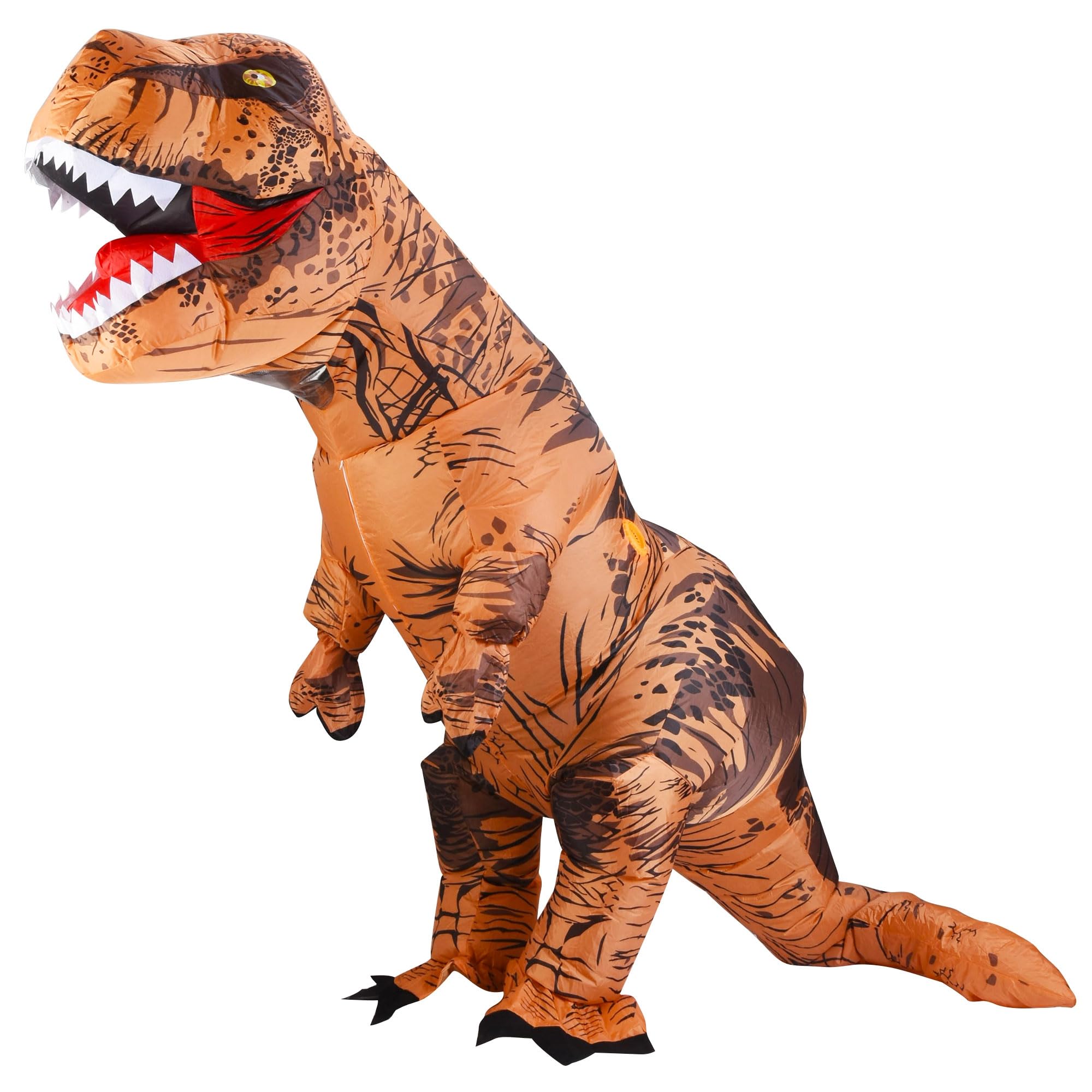 Photo 1 of Lulu Home Halloween Dinosaur Costume, Inflatable T-Rex Dinosaur Costume for Adults, Brown (7.5FT)
