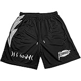 DIOTSR Mens Retro Casual Graphic Shorts Elastic Waistband Streetwear Athletic Basketball Running Active Shorts