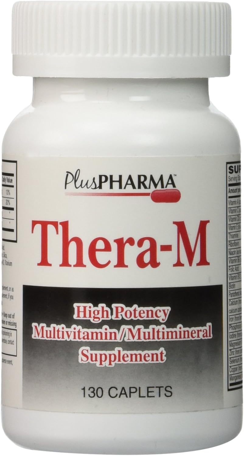 Amazon Com Plus Pharma Thera M Multivitamin Multimineral Supplement 130 Caplets Health Personal Care