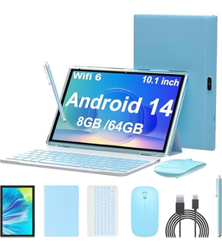 Android 14 10.1インチタブレット 8GB RAM 64GB ROM Amazon.com : Android 14 Tablet 10 Inch Tablet, DDR4 8GB RAM