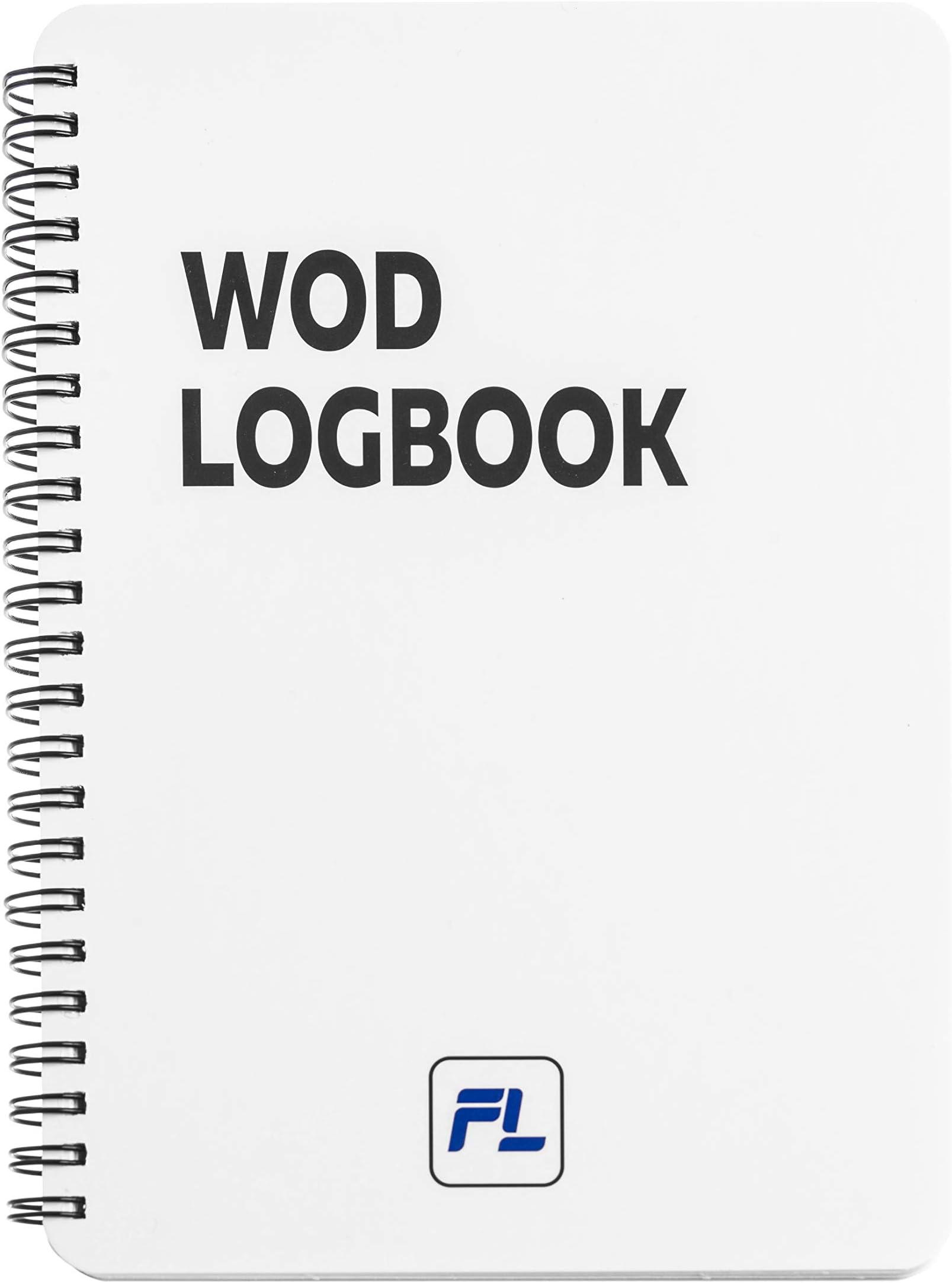WOD Logbook Lite: Undated Crossfit Tracking Journal - 6 x 8 inches - Thick Paper, Durable Laminated Cover, Round Corners, Sturdy Binding - Stylish, Minimalistic and Easy-to-Use Log Book