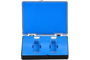 ciyeu Quartz Cuvette,Spectrophotometer Cuvettes 10 mm Path Length, 45mm Height, 3.5 ML Capacity - 2 PCS