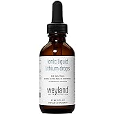 Weyland Brain Nutrition Ionic Liquid Lithium Drops | Magnesium, Sodium, Potassium, Lithium | Brain Health | Trace Mineral Drops | 60 mL (2 Fl Oz)
