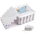 thumbnail image 2 of LAMXD Knit Blocking Pins Kit - 25 Blocking Combs & 100 T-Pins For Knitting & Crochet Projects With Storage Box 2 of 13