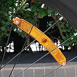 MFC PRO Bicycle Wheel Reflector Amber Pack of 4