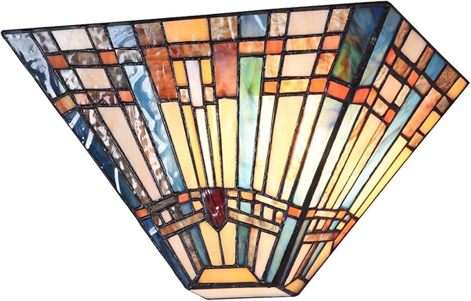 Cotoss Tiffany Wall Sconce, Stained Glass Sconce Lighting