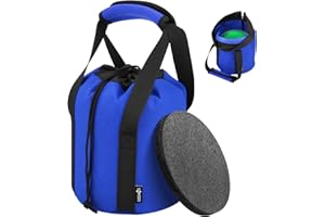 Cosmos Shot Put Bag with Comfortable Handle and Foam Pad, Portable Shot Put Ball Carry Bag for Carrying Single Ball from 6 LBS to 16 LBS