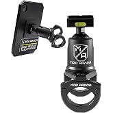 Mob Armor Quick Release Maxx Tube Mount Tablet Holder | Rotating &amp; Tilting Housing, Quick-Detach Mechanism, Secure Clamp for Tubes, Ideal for Vehicles, Worksites &amp; Gyms