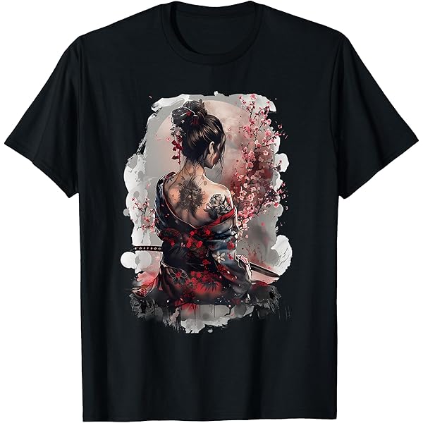 Amazon.com: Japanese Geisha Girl Japan Graphic Art T-Shirt