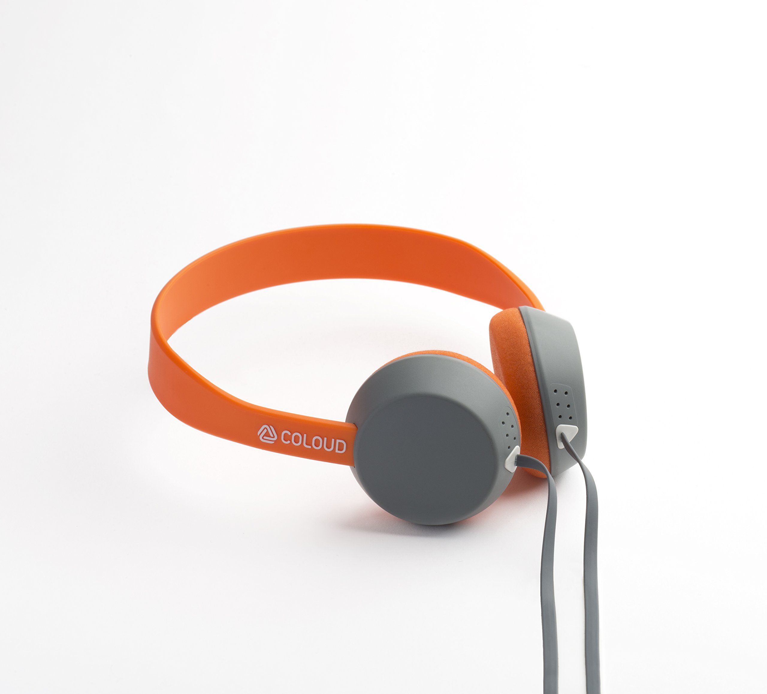 Coloud Knock On Ear Headphones Grey Orange 4090643 Buy Online In Guernsey At Guernsey Desertcart Com Productid 4623918