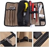 DEWIN Roll Up Tool Pouch 36x25cm Durable Waterproof Canvas Electrician Hardware view 3
