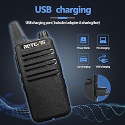 Retevis RT22 Walkie Talkies, Mini 2 Way Radio