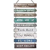 Inspirational Wall Art Decor for Office, Wooden