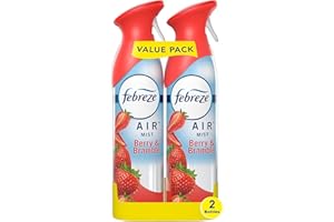 Febreze Air Mist Air Freshener Spray, Odor-Fighting Room Spray, Air Fresheners for Home and Bathroom and Kitchen, Aerosol Can, Berry & Bramble Scent, 8.8oz, 2 Count