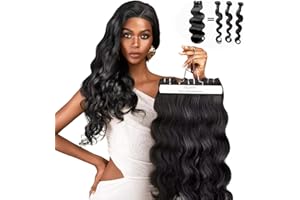 TRIIPPY Body Wave Bundles Human Hair,100% Raw Cambodian Hair Wavy 3 Bundles,Triple The Lifespan Over Regular Virgin Hair Bundle,No.1 Raw Hair Brand On Amazon(16 18 20 Inches,Natural Color)
