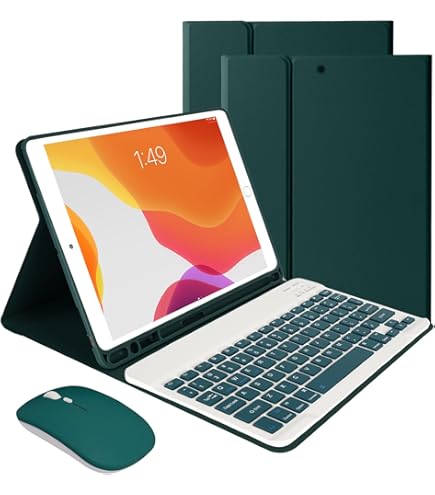 Amazon.com: SOPPY 7-Color Keyboard Case for iPad 9th Gen
