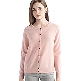 Chanyarn Women's 100% Pure Cashmere Cardigan Crew Neck Long Sleeve 2025 Fall Winter Warm Soft Knit Cardigan Sweater