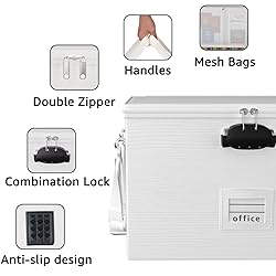 ROSONG Fireproof Document Box File Organizer