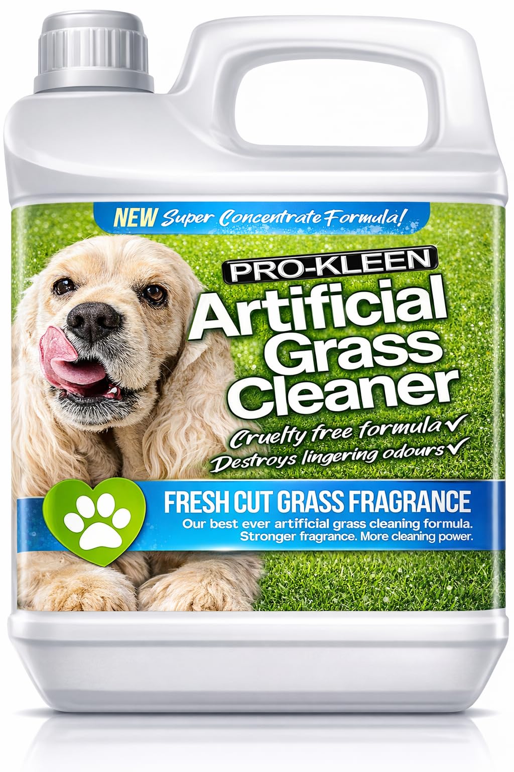 Pro-Kleen Artificial Grass Cleaner for Dogs and Pet Friendly Cruelty Free Disinfectant with Deodoriser 4 in 1 (10:1 Super Concentrate Makes 10 Litres) (Fresh Cut Grass, 1L)