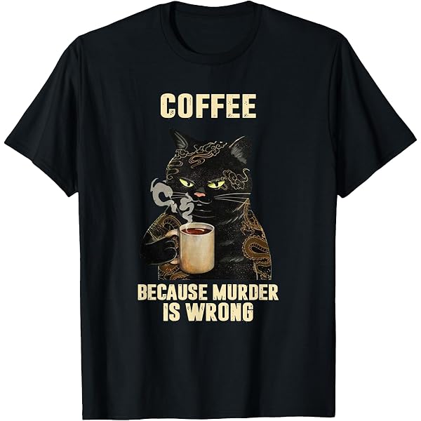 Women's Bear T-Shirt - "That's What I Do I Drink Coffee I Hate People And I Know Things" Print - View #7