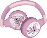 Lexibook Disney Stitch 2 in 1 Wireless Wired Headphones Pink HPBT010D1 view 6