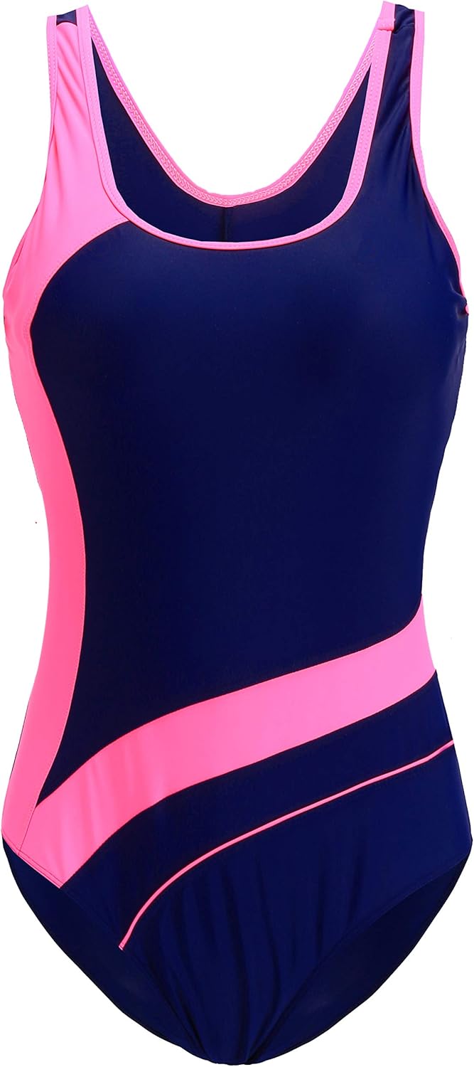 Sports & Fitness EBMORE Womens One Piece Swimsuit Bathing Suit for