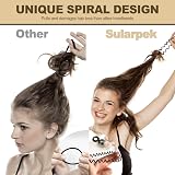 Sularpek 12 Pcs Spiral Hair Ties MultiColor No Crease Plastic Ponytail Holders view 4
