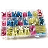 Ginsco 250pcs Heat Shrink Wire Connector DIY Kit Waterproof Marine Automotive Terminals Set