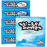Sticky Bumps Original surf Wax Cool-Cold | Long-Lasting Surfboard Wax | Great Bump Building for Surfing | Non-Toxic, Nature-Safe | for Surfboard surf Wax Temps 69&deg;F / 20&deg;C &amp; Below.