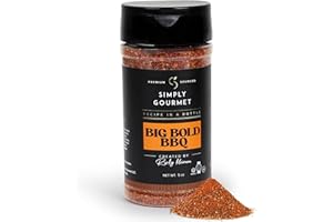 Big Bold BBQ Spice 5oz | Recipe in a Bottle | Premium Blend Spice for Gourmet Cooking | No-Addition Needed, Versatile Culinary Season | Simply Gourmet by Rivky Kleiman
