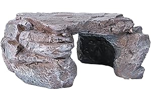 Lurmmue Pet Reptile Hide and Caves Aquariums & Terrariums Accessories Decorations for Lizards, Snakes, Geckos, Frogs, Spiders, Scorpions