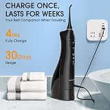 Hangsun Water Flosser Cordless Oral Irrigator 6 Tips 300ML Tank USB view 4