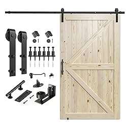 SMARTSTANDARD 48in x 84in Sliding Barn Door with