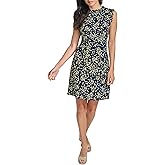 Tommy Hilfiger Womens Sleeveless Ruffle Neck Jersey Dress