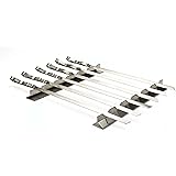 Best of Barbecue Stainless Steel Kabob Rack Set with Six 17&rdquo; Skewers - SR8816