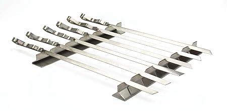 Steven Raichlen Best Of Barbecue Stainless Steel Kabob Rack With (6 Skewers) - SR8816