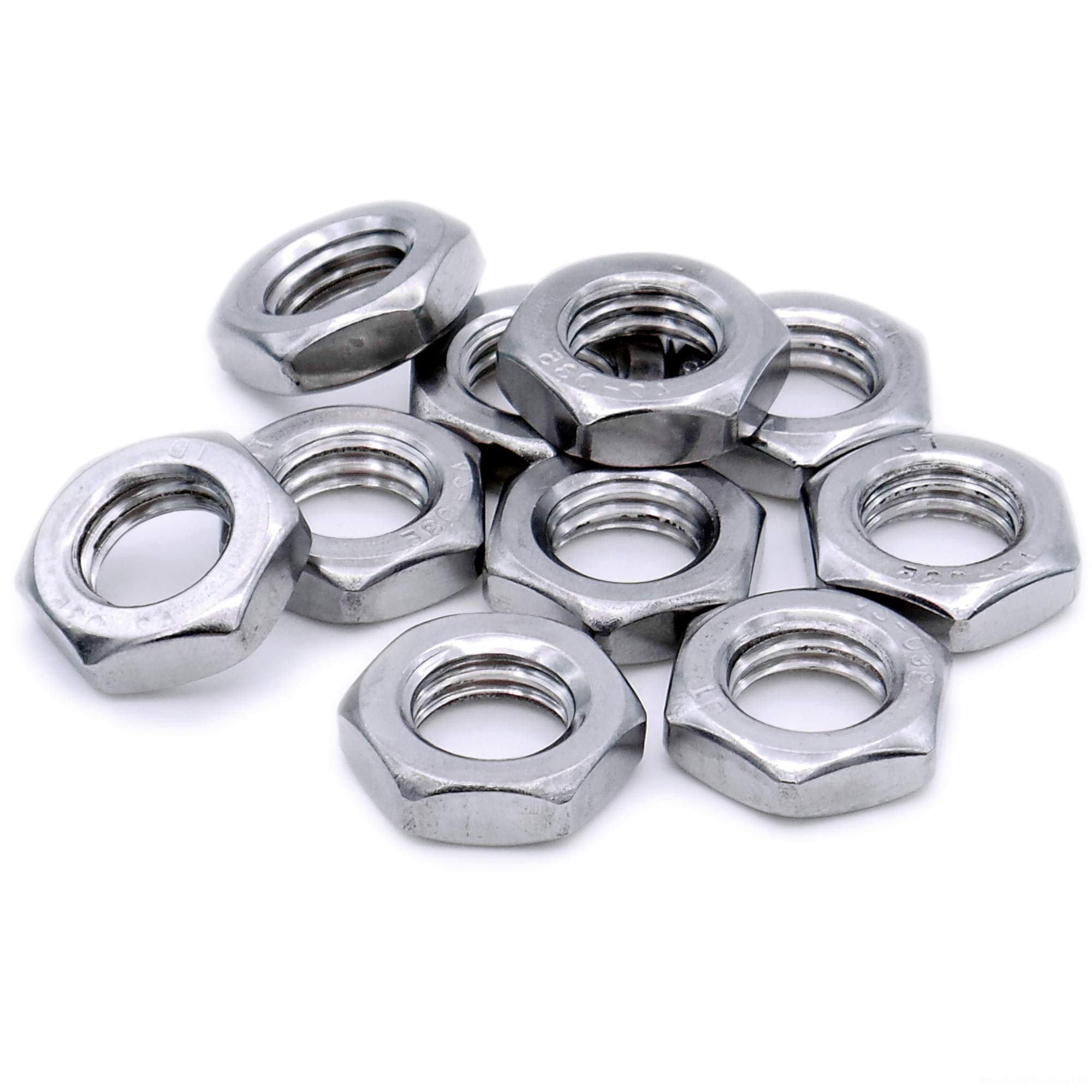 M14 (14mm) Half Lock Hex Nut - Stainless Steel (A2) (Pack of 10)