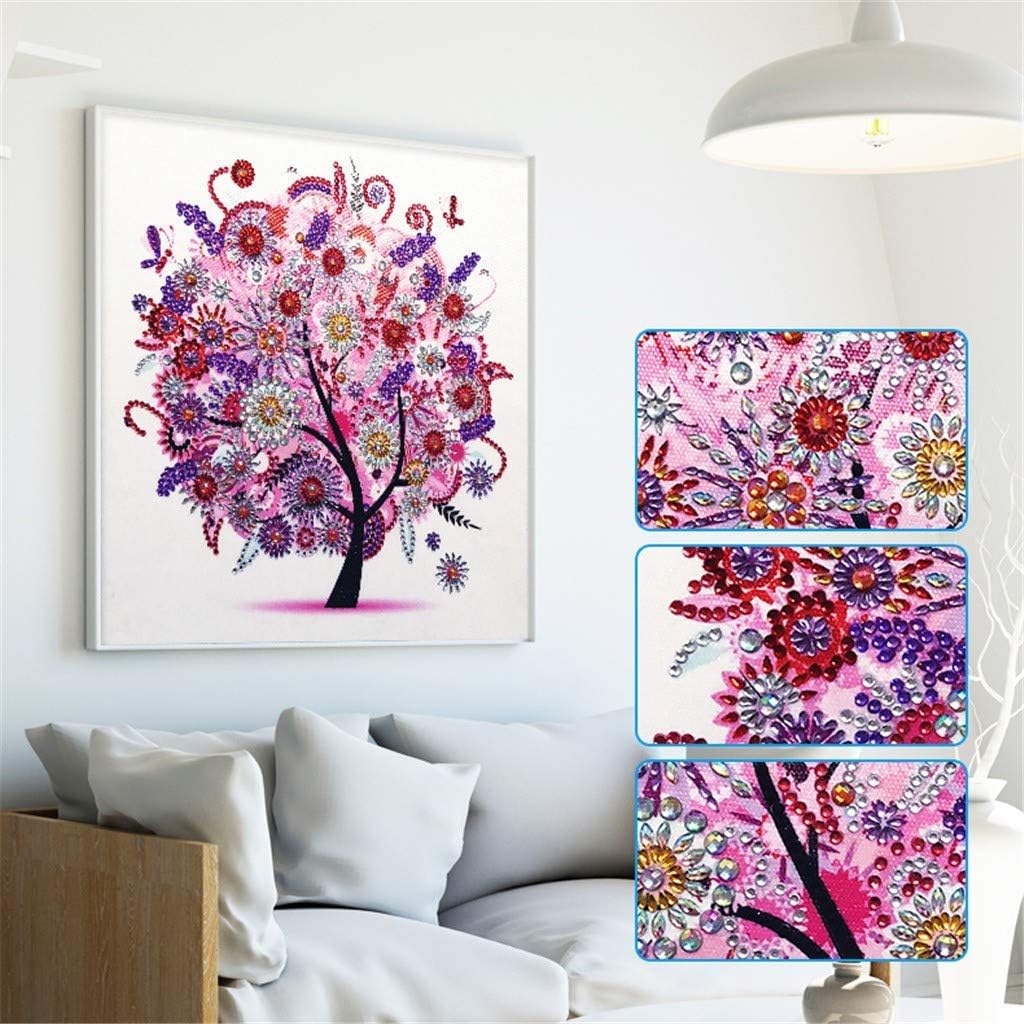 Yobeyi Diamond Painting for Adult or Kid Diamond Painting Kit 5D DIY Special Shape Diamond Painting Sets Diamond Painting by Number Tree Pattern 12x12inch (Fall)