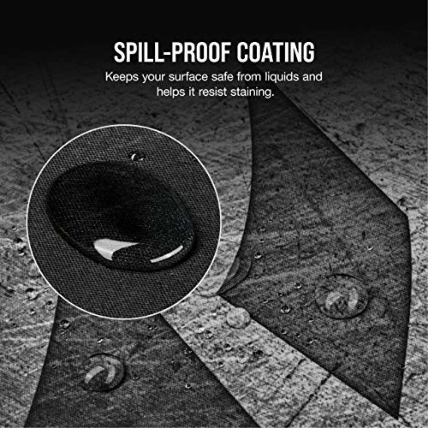 Corsair MM300 PRO Spritzwassergeschütztes Premium-Gaming-Mauspad aus Stoff (Fläche 93 × 30 cm, Mikrofasergewebe, 3mm Starke Weiche Gummikonstruktion, Gummiunterseite) Extended, Schwarz/Grau 3