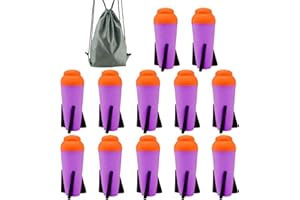 Ruibytree Mega Missile Refill for Nerf N-Strike Elite Series,12 Packs,Compatible Darts Mega Missile Refill Bullets Foam Rockets for Nerf Party (Purple)