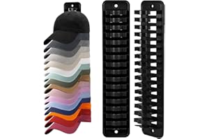 MAGTSMEI Hat Organizer for Baseball Caps, 1 Pack Hat Rack Adhesive Hat Hooks for Wall Hold Up to 16 hats, 10.3 * 2.1 inch Hat Storage Display Hat Hanger Holder for Door Closet, Patent Pending
