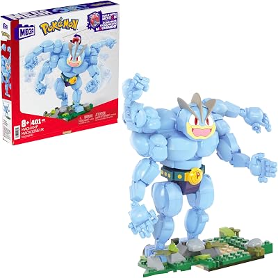 Mega Brands MEGA Pokémon Machamp 401 Pieces Motion Brick Build Set 6+
