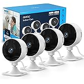 GNCC Only 2.4GHz Indoor Security Camera, 1080P Cameras for Home Security, Motion Detection, Two-Way Audio, Night Vision, Dog Camera with App, Easy Install, Cloud Storage Subscription Required(4-Pack)