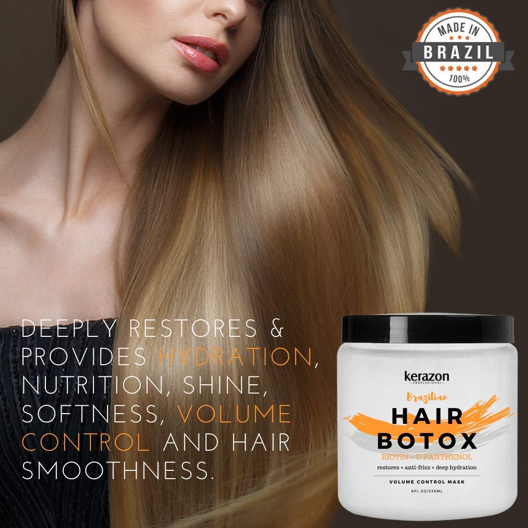 Kerazon Hair Botox Treatment 8oz/236ml provides smoothing