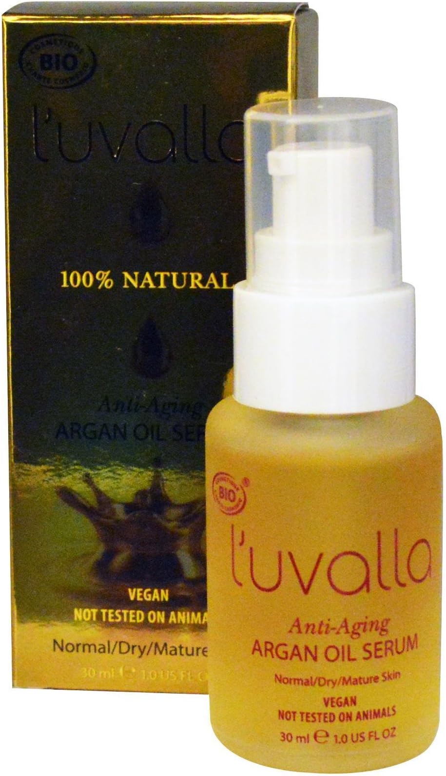 100% Natural Anti-Aging Argan Oil Serum 1 fl oz Liquid