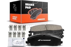 A-Premium Front Ceramic Disc Brake Pads Set Compatible with Select Chrysler, Dodge, Jeep, Ram and Volkswagen Models - Grand C