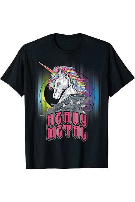 Amazon.com: Unicorn Death Metal Rocker Go To Hell Shirt : Clothing